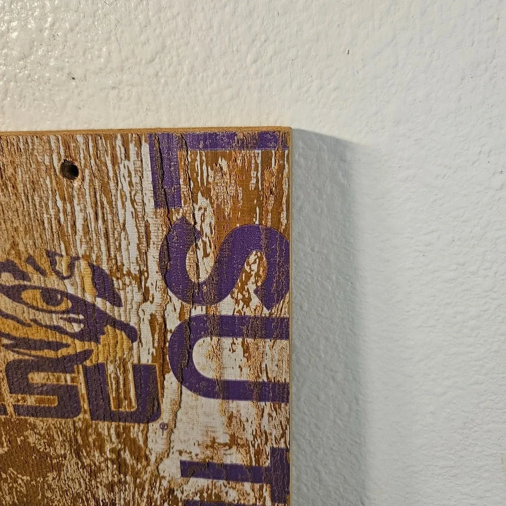 LSU Wooden Bottle Opener Wall Mounted Gifts for Men Beer Lovers‎ NFL